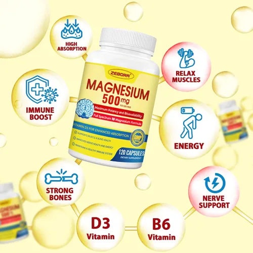 Vista 8 de Complejo de suplementos de magnesio