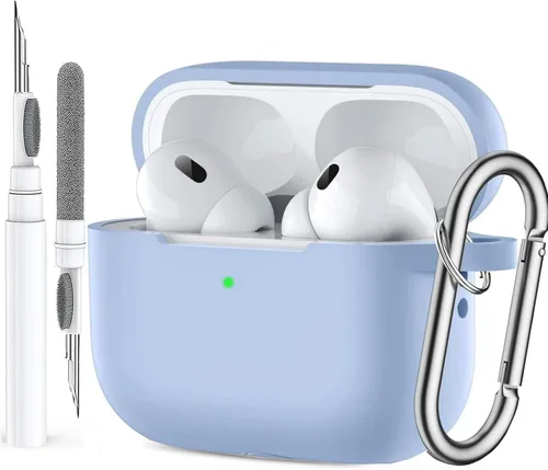 Vista 11 de Funda para Airpods Pro 2/1 Gen para hombres, mujeres y niñas, funda compatible con Airpods Pro de 2ª/1ª generación, funda protectora de silicona