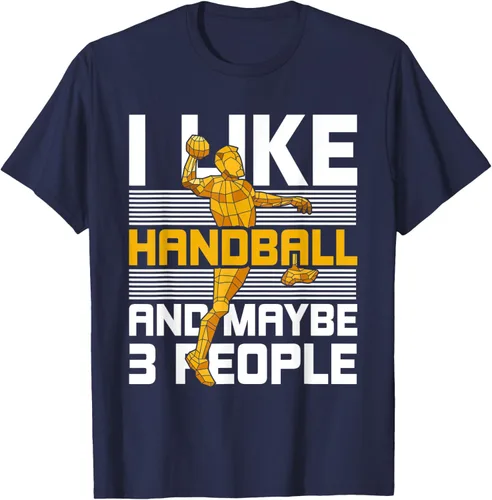 Vista 21 de Divertido jugador de balonmano atleta regalo balonmano camiseta Negro