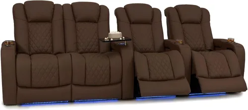 Vista 29 de Seatcraft Virtuoso 365 - Asiento de cine en casa (3 unidades), color ébano
