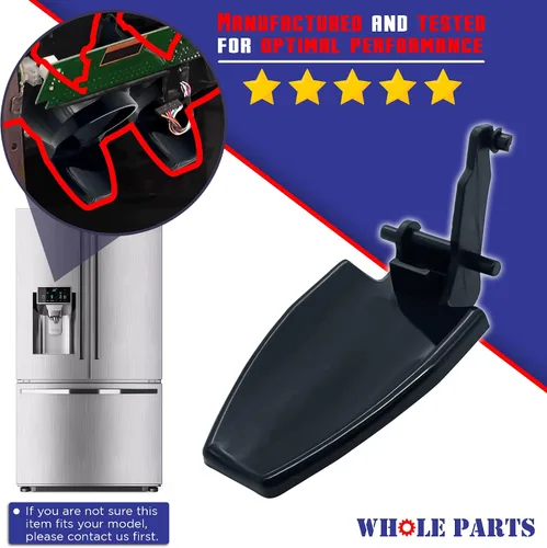 Vista 4 de Whole Parts 241682003 - Palanca dispensadora de agua para refrigerador (negra) – Reemplazo y compatible con algunos refrigeradores Westinghouse