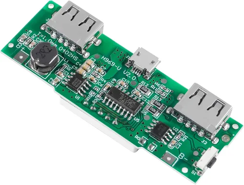 Vista 6 de Tablero de carga 18650, 6 unidades, 18650, doble USB 5 V, 2 A, 1 A, módulo de banco de energía móvil, placa de cargador de batería de litio