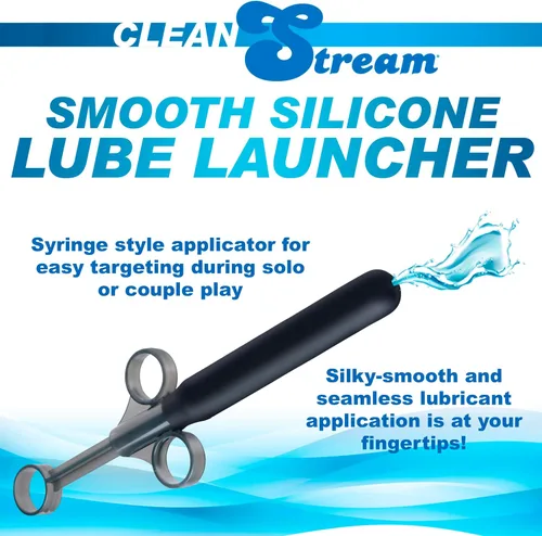 Vista 2 de Cleanstream Lanzador de lubricante suave, uso con una mano, tubo liso para una fácil inserción, jeringa, apto para juguetes, tapa incluida