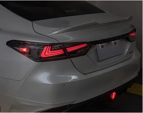 Vista 4 de T T-ABC Mods Luces traseras para Toyota Camry 8ª generación 2018-2024, conjunto de lámpara trasera completa LED (SMOKE 2)