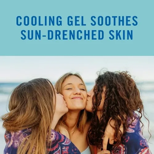 Vista 4 de Gel de aloe calmante After Sun para aliviar quemaduras solares, protección para toda la piel después del sol, 16 onzas líquidas, formulado con aloe