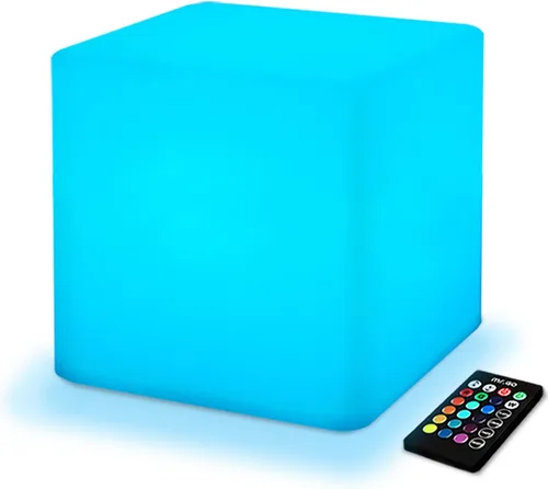 Vista 14 de Mr.Go Lámpara de ambiente de luz nocturna LED regulable de 4 pulgadas para niños y adultos, 16 colores RGB, 8 niveles de atenuación, 4 efectos