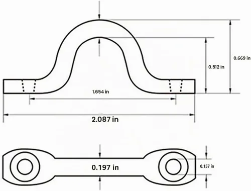 Vista 3 de 8 correas de ojo de acero inoxidable de 3/8 pulgadas para parte superior de barco Bimini con 16 tornillos, bucles de amarre para cubierta de kayak