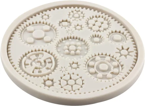 Vista 9 de Sijiangmold Juego de 4 moldes de silicona Steampunk Gear Fondant