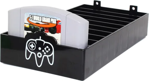 Vista 2 de Skywin Almacenamiento de juegos N64 - Soporte para juegos N64 se adapta y organiza cartuchos N64 - Diseño simple y elegante para mostrar tu