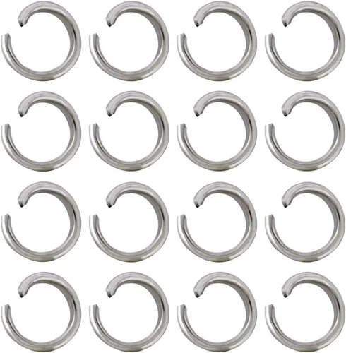 Vista 9 de SUNNYCLUE 1 caja de 400 piezas de anillos divididos anillos abiertos salto colorido aleación de metal conector de enlace dividido para accesorios