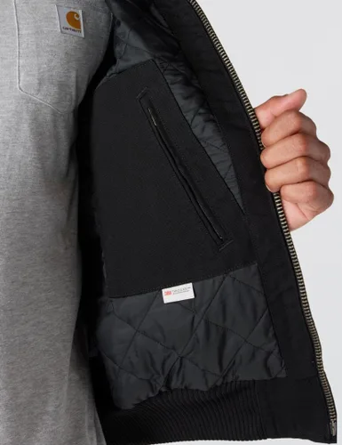 Vista 6 de Carhartt - Chaqueta activa aislada de pato lavado de ajuste holgado para hombre Negro