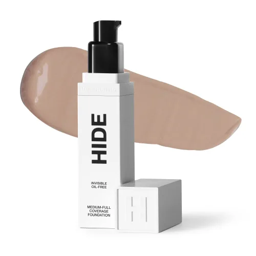 Vista 9 de HIDE PREMIUM - Base de maquillaje líquida,revisa el buscador de tonos para una combinación perfecta, base impermeable multiusos de primera calidad