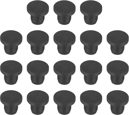Vista 54 de MECCANIXITY - Tapones de silicona en forma de T (26mm, 1 pulgada de diámetro), color negro
