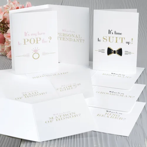 Vista 2 de Hortense B. Hewitt Pop the Question - Juego de tarjetas plegadas, multicolor