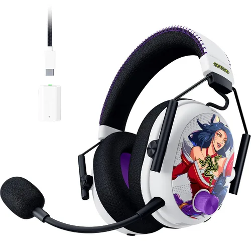 Vista 18 de Razer BlackShark V3 Pro Wireless ANC Gaming Headset for PC: Full Band Mic - 50mm Drivers - 2.4 GHz, Bluetooth, USB, 3.5mm - Works with Mac, PS5