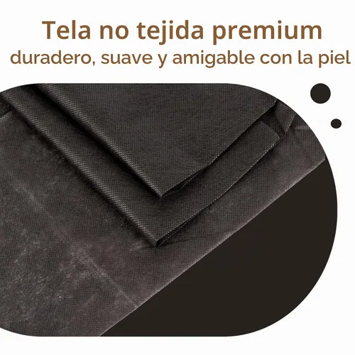 Vista 3 de 100 sábanas desechables, sábanas de mesa de masaje desechables negras, fundas de cama desechables para spa, cera de pestañas, sala de tatuajes, tela