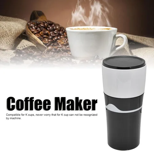 Vista 3 de Cafetera de goteo portátil para viajes, cafetera de goteo K Cup, máquina de café por goteo, cafetera portátil para viajes y campamento