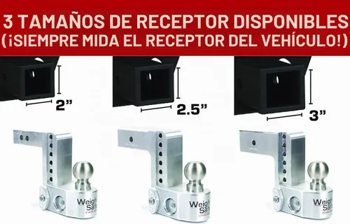 Vista 8 de Weigh Safe Enganche de Remolque Ajustable de Aluminio - Enganche de Remolque con Báscula de Peso de Lengüeta Incorporada - Compatible con Receptores