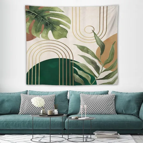 Vista 53 de Houselerax Tapiz floral retro de los años 60 y 70, diseño hippie de primavera Groovy Flower Power Flower Boho para colgar en la pared, arte neutro