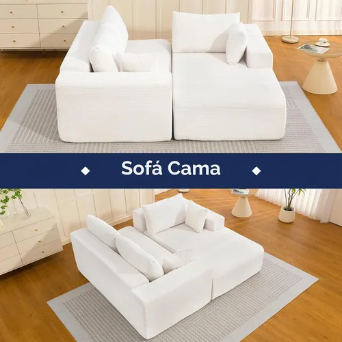 Vista 7 de Nuevo Sofá Seccional Modular Cloud Couch 2025 de 108", Sofá Seccional Modular con Chaise en Forma de L, Sofá Seccional Modular de Asiento Profundo