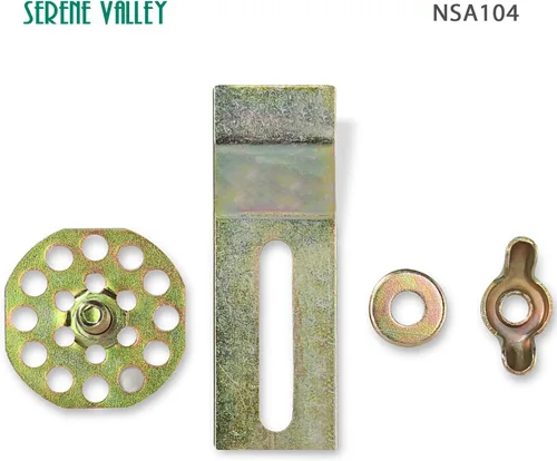 Vista 2 de Serene Valley Clips para fregadero de montaje inferior, soportes y soportes para fregadero, clips para fregadero de cocina empotrados NSA104 - Kit