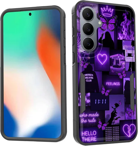 Vista 160 de Funda para Galaxy S26 FE, doble capa, protección contra caídas de grado militar de 10 pies, antideslizante, resistente a prueba de golpes, para Cruz