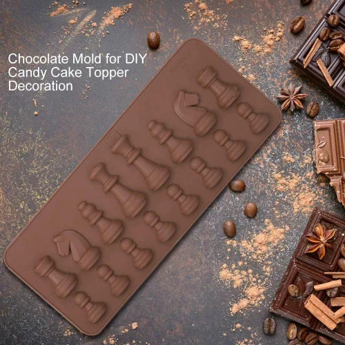 Vista 2 de Suministros de silicona para hacer dulces de chocolate para el hogar DIY Candy Cake Topper Decoración