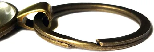 Vista 4 de Plato Eyes are the Window of the Soul Bronze Keychain Keyring