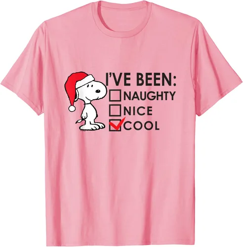 Vista 36 de Peanuts - Camiseta de Navidad fresca de Snoopy, Azul Blanco