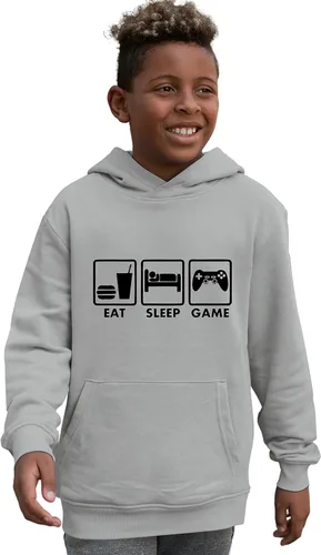 Vista 11 de Go All Out Eat Sleep Game - Sudadera con capucha para hombre y mujer Verde Irlandés