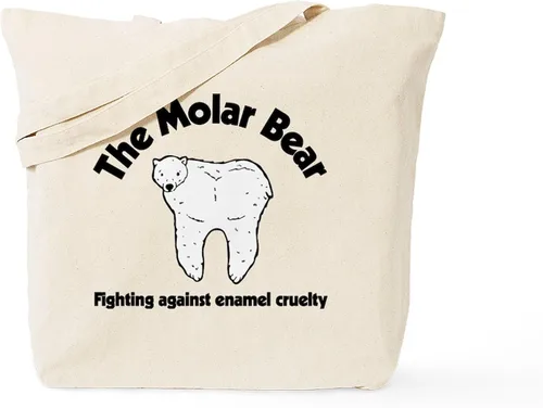 Vista 16 de CafePress B is for Bear Tote Bag Bolsa de asas de lona natural, bolsa de compras reutilizable