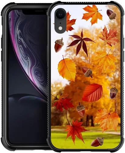Vista 24 de DJSOK Funda compatible con iPhone XR, H American Eagle Flag con cuatro esquinas, protección a prueba de golpes, TPU suave y patrón de policarbonato