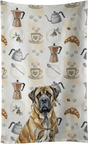 Vista 110 de Caroline's Treasures Afghan Hound - Toalla de cocina para barra de café, terciopelo frontal y lazo de algodón, lavable a máquina Sabueso afgano