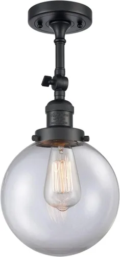 Vista 4 de Innovations INNO203-BK-G202-8-LED Lámpara de pared LED de restauración, color negro