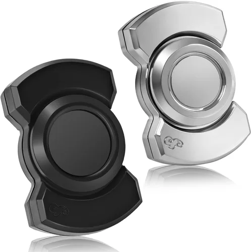 Vista 8 de Juguete giratorio 3 en 1 para adultos, deslizador de metal, con clicker, magnético para hombres adultos, juguete de escritorio de oficina, alivio