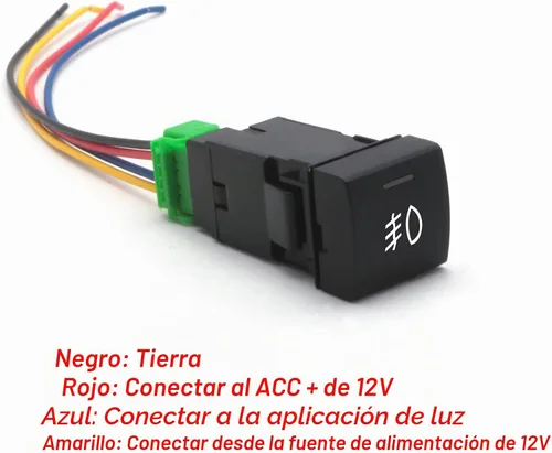 Vista 8 de x xotic tech Interruptor de botón pulsador de 4 polos de 12 V estilo fábrica con luces LED de fondo indicador para luces antiniebla, DRL, barra