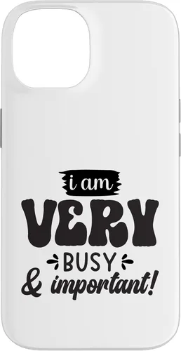 Vista 4 de Very Busy & Important Retro Groovy Text Design Case for iPhone 17
