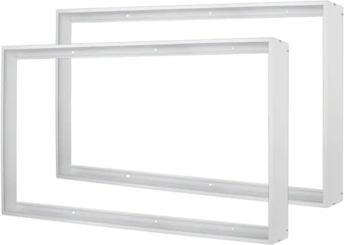 Vista 11 de Kit de montaje en superficie de 1 x 4 para panel plano LED, marco de techo de aluminio para 12 x 48 x 3.13 pulgadas, bueno para panel iluminado