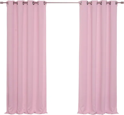 Vista 38 de Best Home Fashion Cortinas opacas aisladas térmicamente - Parte superior del ojal de bronce antiguo - 52" de ancho x 84" Largo - (Juego de 2 Paneles)
