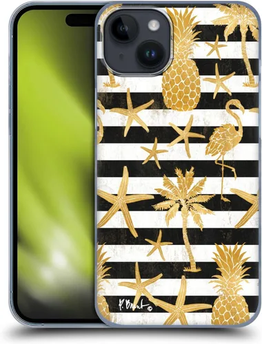Vista 8 de Head Case Designs Officially Licensed Paul Brent Agate Mermaid Coastal Hard Back Case Compatible with Apple iPhone 15 Plus