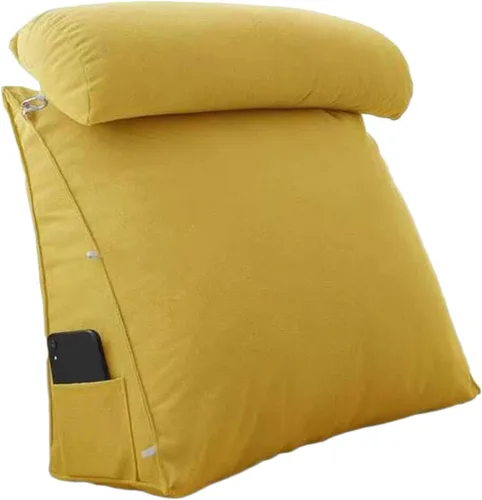 Vista 13 de Almohada triangular de cuña para cama, cojín de apoyo para la espalda del cabecero, almohada de lectura de espalda, cuello y pierna, almohada