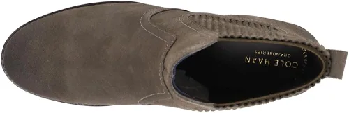 Vista 4 de Cole Haan Womens Peetz 45Mm Water Resistant Round Toe Bootie Casual Boots Ankle Low Heel 1-2" - Green