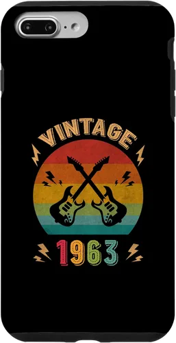 Vista 12 de Vintage 1963 Birthday Guitar Player 63th Guitarist Birthday Case for iPhone 17