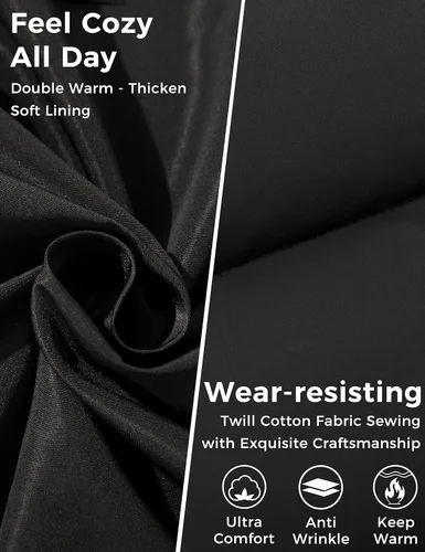 Vista 5 de Wantdo - Chaqueta acolchada impermeable para hombre, con capucha, de invierno