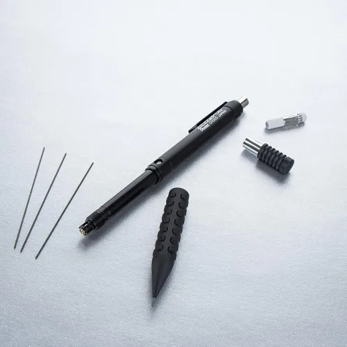 Vista 5 de Pentel Smash - Lápiz mecánico para bosquejos (0.5 mm) - Edición especial negra con tubo