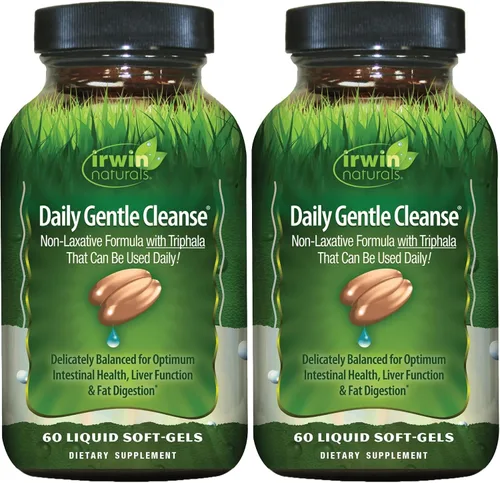 Vista 9 de Irwin Naturals Limpieza suave diaria - Fórmula no laxante con Triphala - 60 cápsulas blandas líquidas