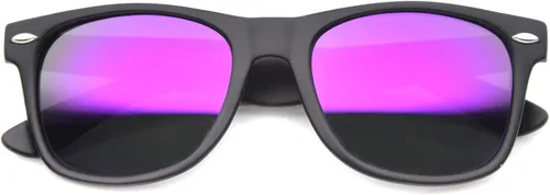 Vista 2 de zeroUV - Gafas de sol con alboroto de cuerno negro mate