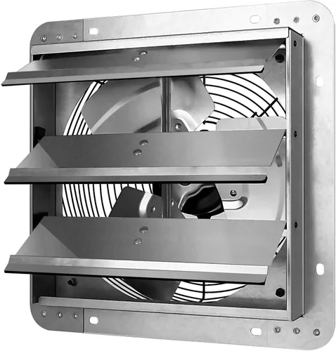 Vista 10 de Ventilador de escape de obturador de 12 pulgadas de alta velocidad de aluminio 1620RPM, 940 CFM