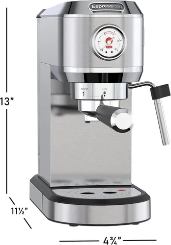 Vista 11 de Espressione Flex - Cafetera espresso 3 en 1, compatible con cápsulas de espresso E.S.E., cápsulas Nespresso® y café molido, bomba italiana de 20