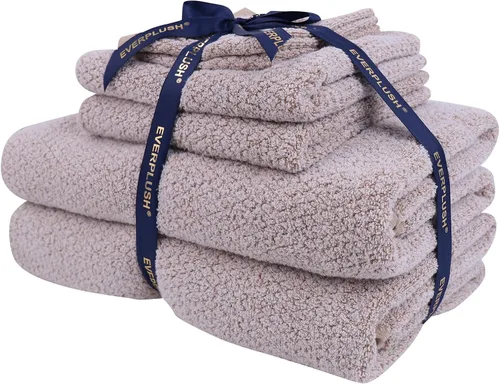 Vista 12 de Everplush Diamond Collection - Toalla de baño extragrande, 1 unidad, súper suave y altamente absorbente, de secado rápido y de gran tamaño, perfecta